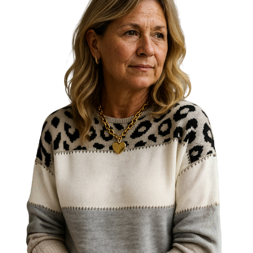 Leana™ | Pull Léopard Confort & Élégance